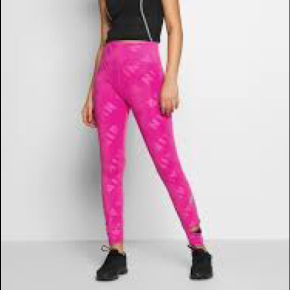 Nike Air pink all over print small leggings